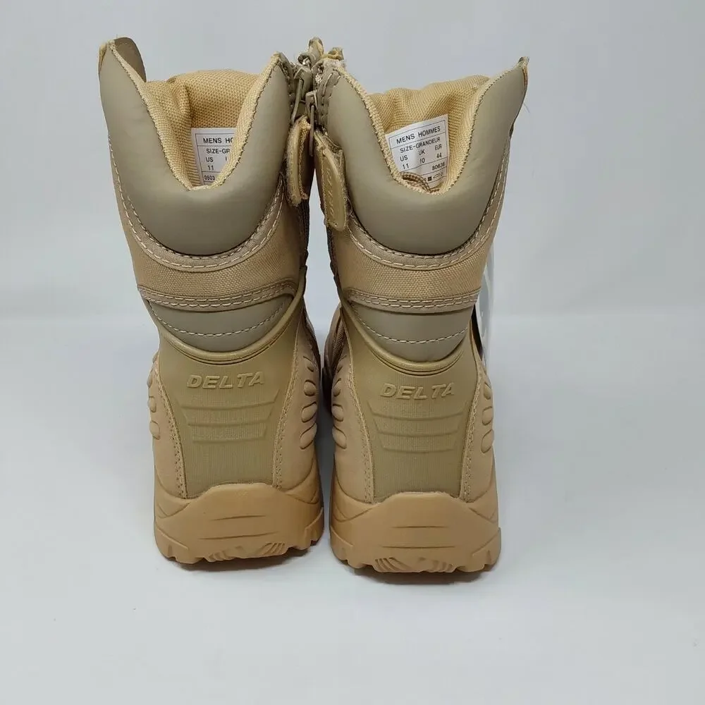 Delta Tactical Desert Tan Combat Boots Men's US 11 Military Hiking Cordura